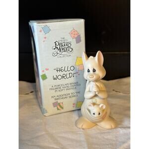 Vintage 1988 Precious Moments Birthday Series Hello World Figurine 521175